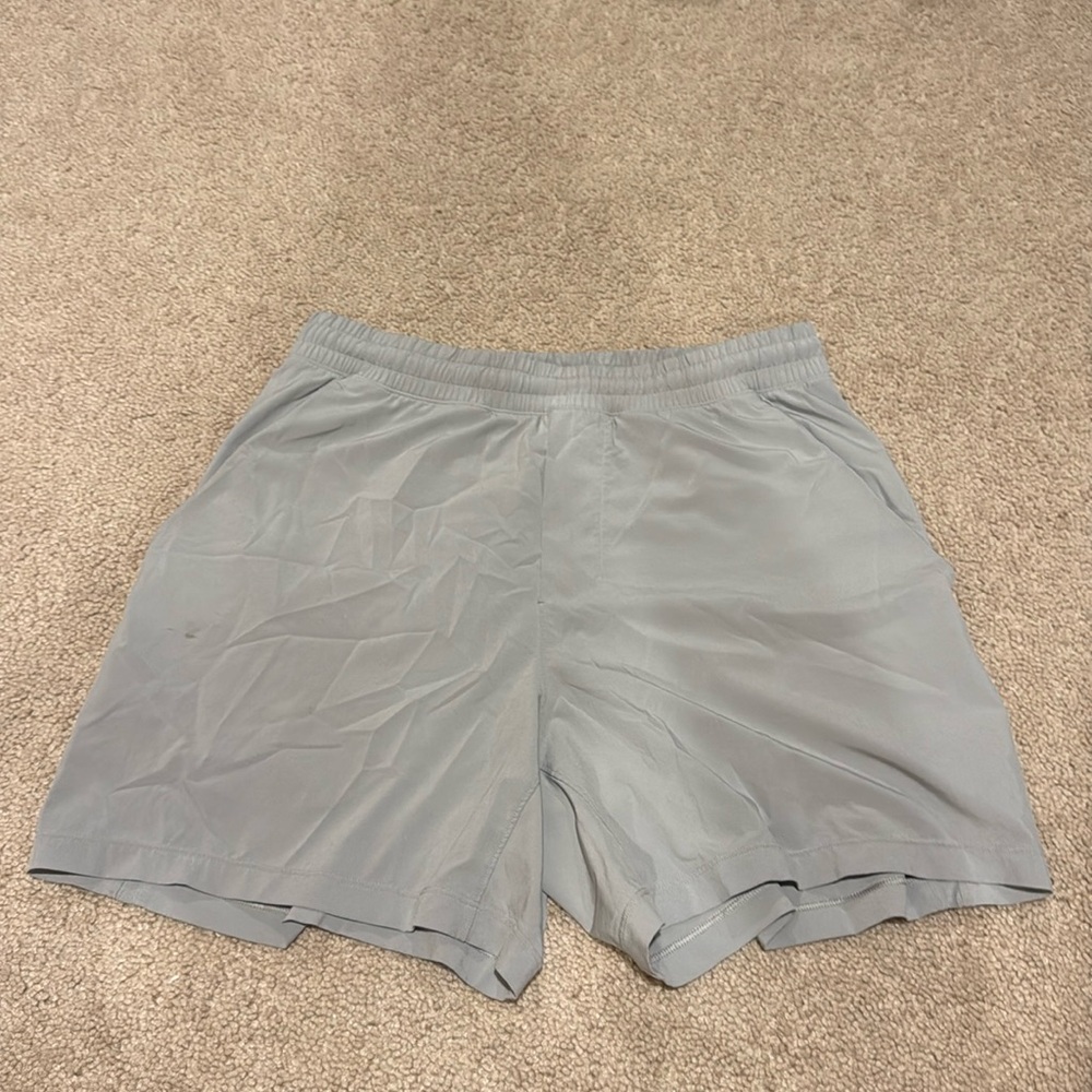 Grey Lululemon 5 Inch Inseam Shorts